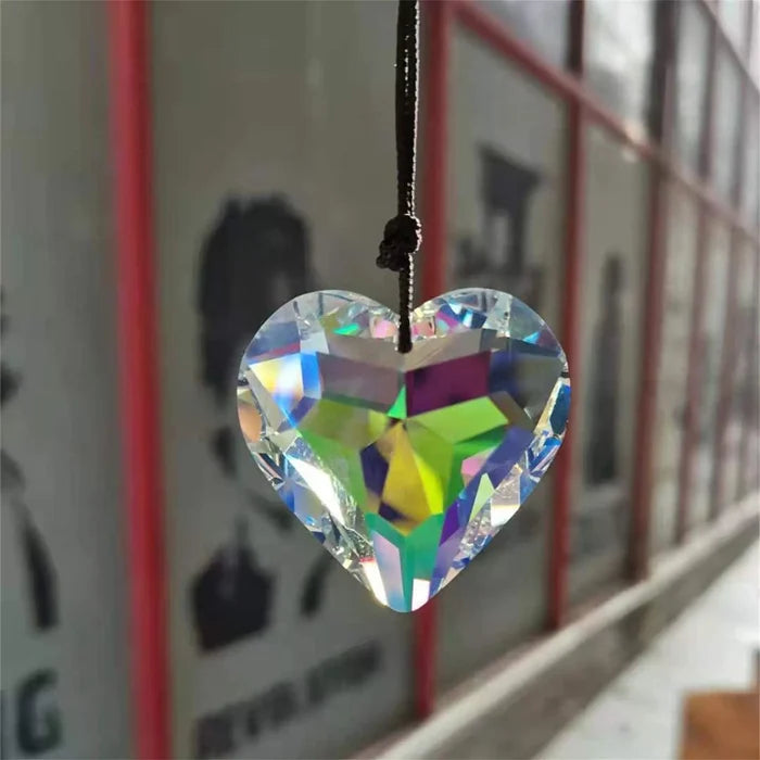 Hanging Heart Suncatcher Prism Crafts