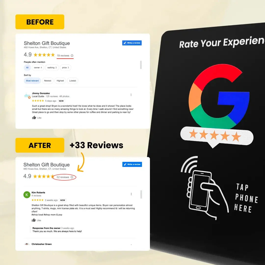 Google Review Stand