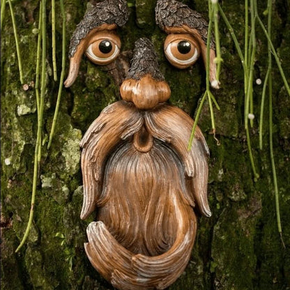 Unique Bird Feeders for Outdoors-Old Man Tree Art