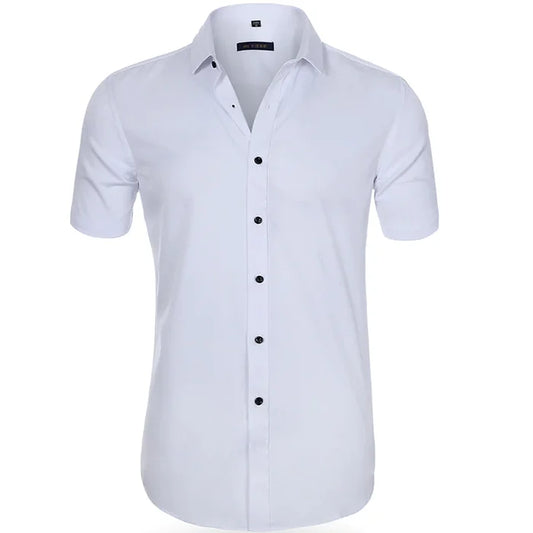 Breathable Elastic Anti-Wrinkle Short Sleeve Shirt